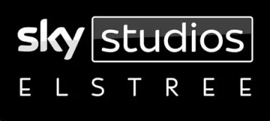 Sky Studios Elstree Logo of Sky Studios Elstree in white text on a black background.